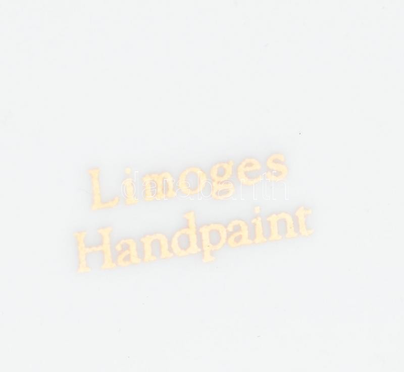 Limoges pillangós bonbonier, jelzett, hibátlan, m: 12,5 cm - Image 3