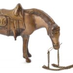 Jelzés nélkül: Ló. Bronz, kopott, m: 15 cm - Image 2