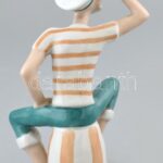 Drasche Popey, kézzel festett porcelán, pipája hiányzik, jelzett, m: 16 cm - Image 3