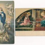4 db RÉGI Stengel litho művész képeslap vegyes minőségben / 4 pre-1945 Stengel litho art postcards in mixed quality