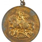 DN 'Sárkányölő Szent György' kétoldalas, fém emlékérem (23mm) T:2- korr.