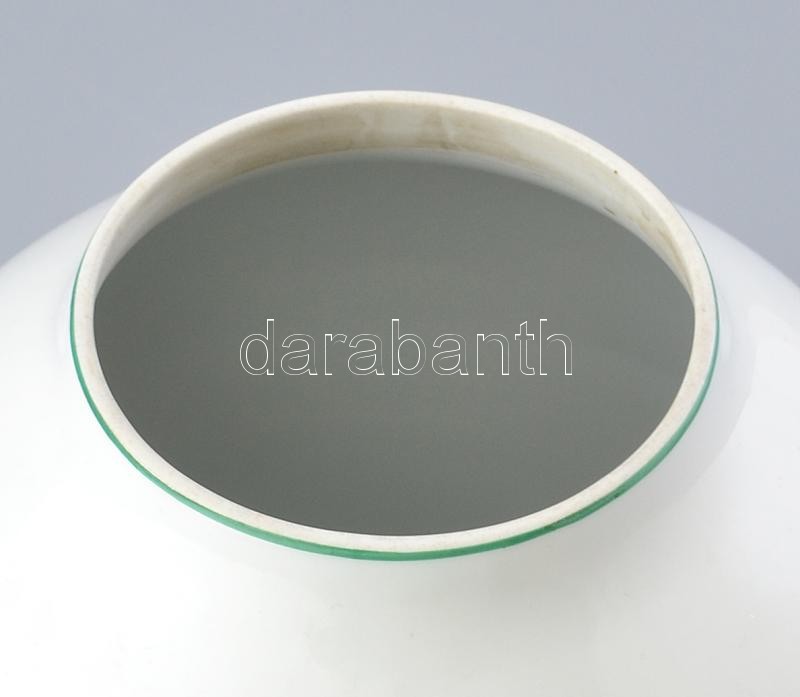 Óherendi díszváza, kézzel festett porcelán, jelzett, hibátlan, m: 19 cm, d: 17 cm - Image 3