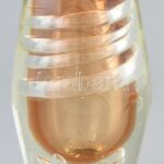 Lengyel design üveg váza, jelzés nélkül, hibátlan, m: 20 cm