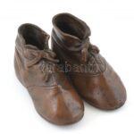 Bronz cipőpár, Jelzett, 1908 körül, kopásokkal, m: 7 cm - Image 2