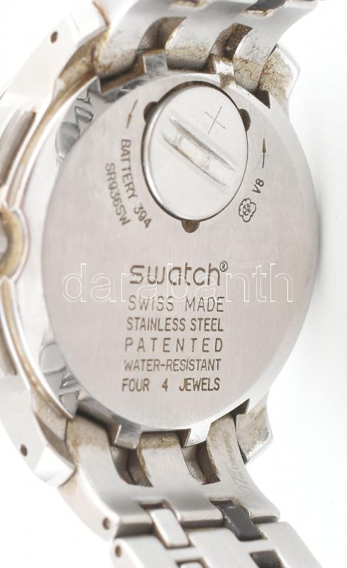 Swatch kvarc óra, elemcserére elemtartó fedlapján kis horpadás d: 42mm - Image 4
