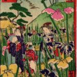 Kézzel festett japán művészlap / Japanese hand-painted art postcard (EK)