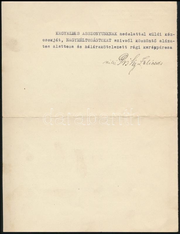 1943 3 db levél nagybaczoni Nagy Vilmos (1884-1976) vezérezredes részére lemondása alkalmából - Image 4