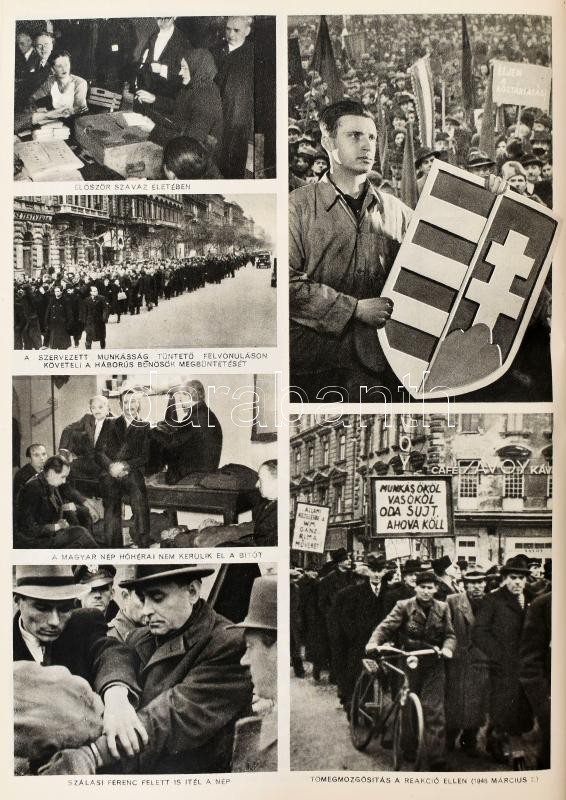 A Magyar Szabad Szakszervezetek Országos Szövetsége (Szakszervezeti Tanács) jelentése a XVII. küldöttközgyűlésnek. 1898-1948. (Bp., 1948, Athenaeum, Klösz és Piatnik-ny.), 209+(60) p. Számos szövegközi és egészoldalas, - Image 4