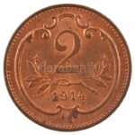 Ausztria 1914. 2h bronz műanyag kapszulában T:1- patina Austria 1914. 2 Heller bronze in plastic capsule C:AU patina Krause KM#2801