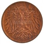 Ausztria 1914. 2h bronz műanyag kapszulában T:1- patina Austria 1914. 2 Heller bronze in plastic capsule C:AU patina Krause KM#2801 - Image 2
