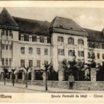 1940 Marosvásárhely, Targu Mures; Scoala Normala de baeti / elmei fiú iskola. Kántor Jánosné kiadása / boy school + '1940 Marosvásárhely visszatért' So. Stpl