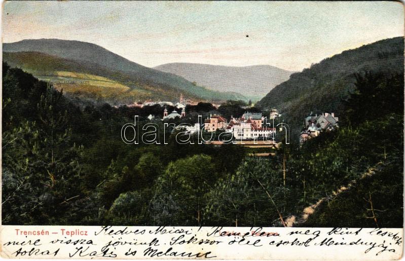 1905 Trencsénteplic, Trencianske Teplice; nyaralók / villas (EK)