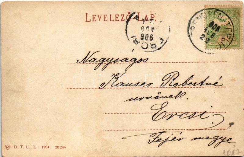 1905 Trencsénteplic, Trencianske Teplice; nyaralók / villas (EK) - Image 2