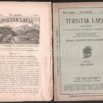 1889 A Turisták lapja első évfolyamának 4 száma