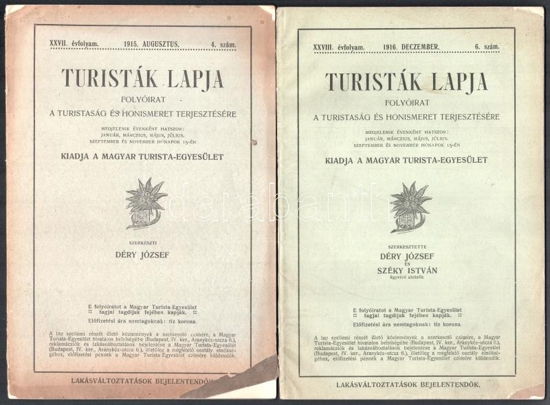 1889 A Turisták lapja első évfolyamának 4 száma - Image 2