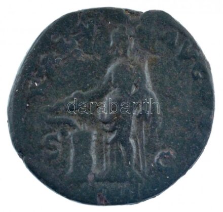 Római Birodalom / Róma / Hadrianus 125-128. As bronz (9,94g) T:3 Roman Empire / Rome / Hadrian 125-128. As bronze '[HADRI]ANVS AVGVSTVS / SALV-S AVGVSTI - S-C - COS III' (9,94g) C:F RIC II 678