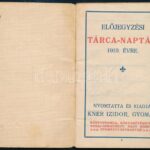 1919 Kner Izidor előjegyzési tárcanaptár - Image 2