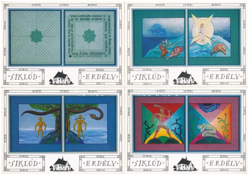 SIKLÓD - 36 db modern erdélyi képeslap / SICLOD - 36 modern Transylvanian postcards