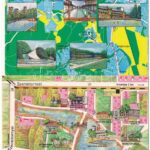 12 db MODERN térképes motívum képeslap / 12 modern map motive postcards