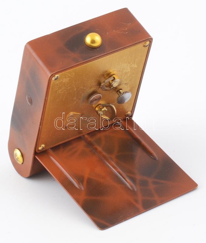 Jaeger utazóóra, mechanikus, működik, jó állapotban. 6x9 cm - Image 2