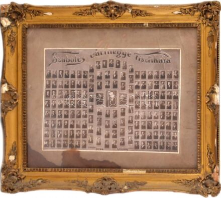 Szabolcs vármegye tisztikara, 1925-26, nagyméretű tablófotó, többek közt Kállay Miklós (1887-1967) főispán, majd 1942-44 között Magyarország miniszterelnöke mellképével. Csépány műterméből. Sérült, foltos. Kartonra