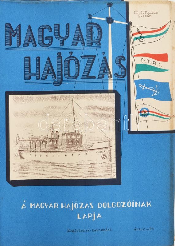 1963-1966 Magyar Hajózás I-IV. teljes évfolyama (I. évf. 1-2. sz. Teljes évfolyam, 1963. XI. 1., XII. 1.; 1964 II. évf 1-12. sz. 1964. I-XII. Teljes évfolyam.; 1965. III. évf. 1-12. sz., 1965 I-XII. Teljes évfolyam.; 1966 IV. évf. 1-12. - Image 3