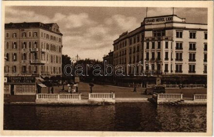 Venezia, Venice; Lido, Approdo Vaporetti e Grand Hotel