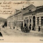 1905 Szilágysomlyó, Simleu Silvaniei; Megyeház utca, dohányáruda, Lázár Gyula, Szabó Béla üzlete. Heimlich K. kiadása / street view, shops