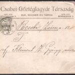 cca 1913 Csabai Gőztéglagyár céges boríték + számlalevél - Image 2