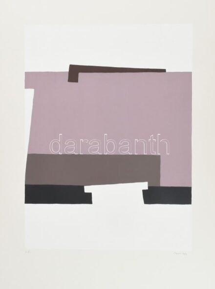 Mark (Márkus), Anna (1928-): Geometrikus kompozíció, 1990. Szitanyomat, papír, jelzett, művészpéldány E.A. jelzéssel. 46x34 cm / screenprint on paper, artist's proof, signed