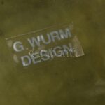 Cica a cserépkályhán kerámia mécsestartó. G. Wurm design. Jelzett 14 cm - Image 4