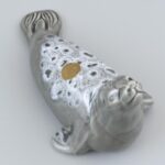 Swanson ceramic svéd design fóka. Kézzel festett, jelzett, hibátlan. 20 cm - Image 2