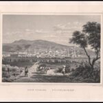 cca 1860 Ludwig Rohbock (1820-1883)-Georg Michael Kurz (1815-1883): Pécs városa, Pest, Lauffer és Stolp, acélmetszet, jelzett a dúcon, 12x17 cm, teljes: 32x24 cm - Image 2