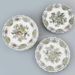 Ridgway of Staffordshire England Est. 1792 jelzésű lapostányér, 6db, Windsor mintával. 1970 körül. Hibátlan. d: 25 cm