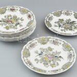 Ridgway of Staffordshire England Est. 1792 jelzésű lapostányér, 6db, Windsor mintával. 1970 körül. Hibátlan. d: 25 cm - Image 2