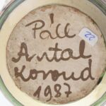 Korondi bokály, Páll Antal 1987 jelzésével, apró hibákkal, m: 23cm - Image 3