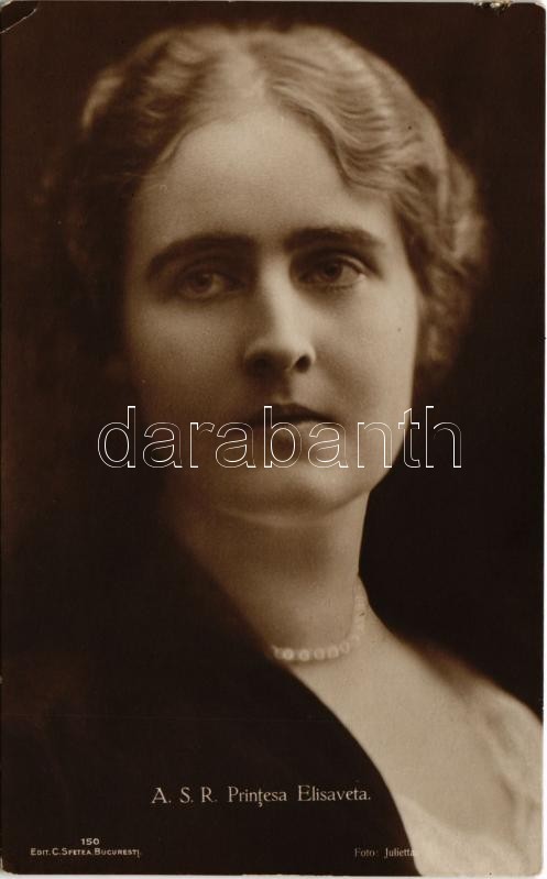 1922 A.S.R. Printesa Elisaveta. C. Sfetea / Regina Elisabeta a Romaniei (EK)