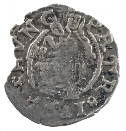 1581K-B Denár Ag 'Rudolf' (0,40g) T:2- patina, kitörés Hungary 1581K-B Denar Ag 'Rudolf' (0,40g) C:VF patina, cracked Huszár: 1059.,Unger II.: 811.a
