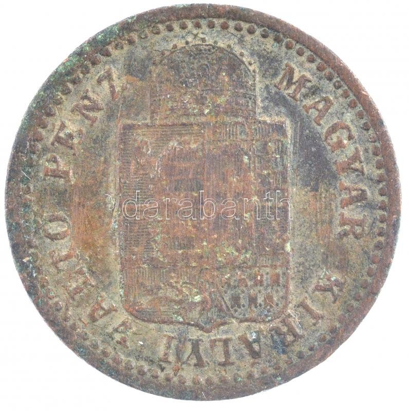 1891KB 1kr Cu 'Fiume-címer' T:2- Adamo M4.1 - Image 2