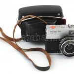 Optima 500 Sensor fényképezőgép Agfa Color-Aportar 1:2,8/4,2 Paratic objektívvel, eredeti bőr tokkal