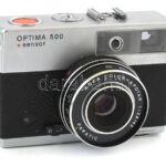 Optima 500 Sensor fényképezőgép Agfa Color-Aportar 1:2,8/4,2 Paratic objektívvel, eredeti bőr tokkal - Image 2