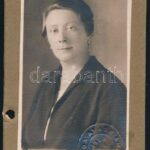 cca 1927 Duna-Száva-Adria vasúttársaság fényképes igazolvány