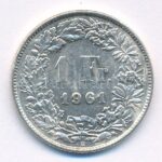 Svájc 1961B 1Fr Ag T:2 Switzerland 1961B 1 Franc Ag C:XF Krause KM#24