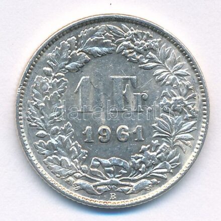Svájc 1961B 1Fr Ag T:2 Switzerland 1961B 1 Franc Ag C:XF Krause KM#24