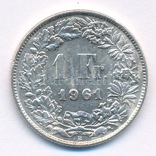 Svájc 1961B 1Fr Ag T:2 Switzerland 1961B 1 Franc Ag C:XF Krause KM#24