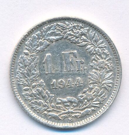 Svájc 1944B 1Fr Ag T:2- Switzerland 1944B 1 Franc Ag C:VF Krause KM#24