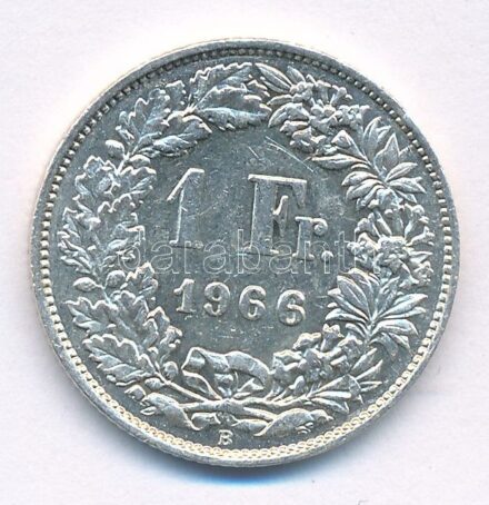 Svájc 1966B 1Fr Ag T:1,-2 Switzerland 1966B 1 Franc Ag C:AU,XF Krause KM#24
