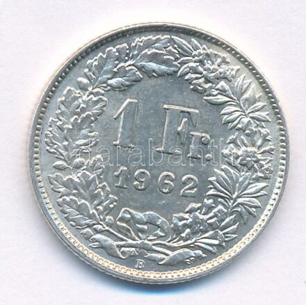 Svájc 1962B 1Fr Ag T:1-,2 Switzerland 1962B 1 Franc Ag C:AU,XF Krause KM#24