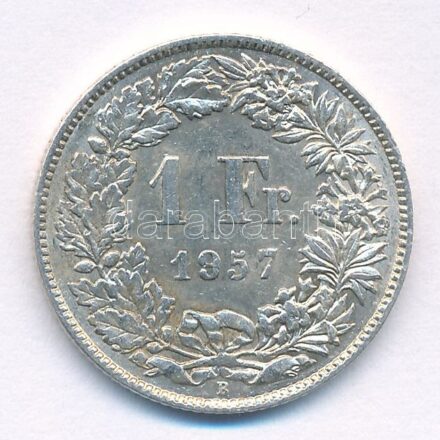 Svájc 1957B 1Fr Ag T:2 Switzerland 1957B 1 Franc Ag C:XF Krause KM#24
