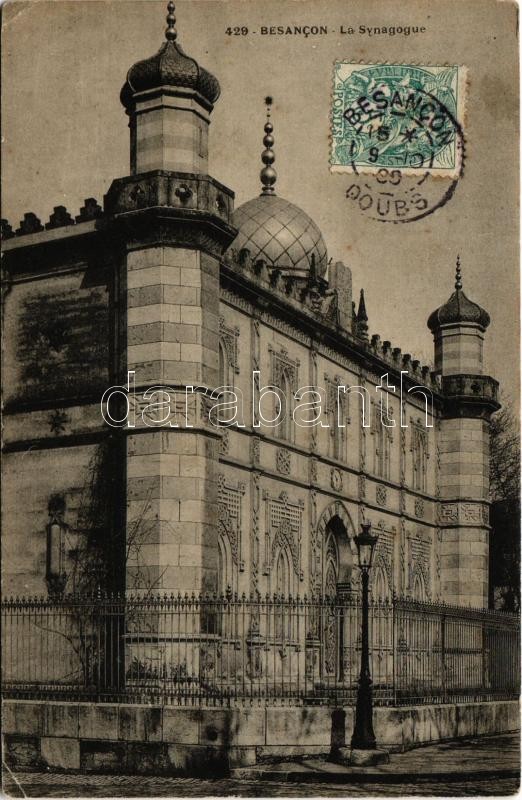 Besancon, La Synagogue / zsinagóga / synagogue. TCV card (EB)